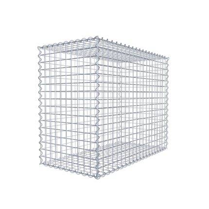 Gabione 100 cm x 80 cm x 50 cm (L x H x T), Maschenweite 5 cm x 5 cm, Spirale