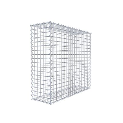 Gabione 100 cm x 90 cm x 30 cm (L x H x T), Maschenweite 5 cm x 5 cm, Spirale