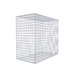 Gabione 100 cm x 90 cm x 50 cm (L x H x T), Maschenweite 5 cm x 5 cm, Spirale