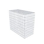 Gabione 100 cm x 90 cm x 50 cm (L x H x T), Maschenweite 5 x 10 cm, Spiralring