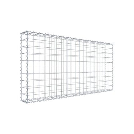Gabione 200 cm x 100 cm x 20 cm (L x H x T), Maschenweite 10 cm x 10 cm, Spirale