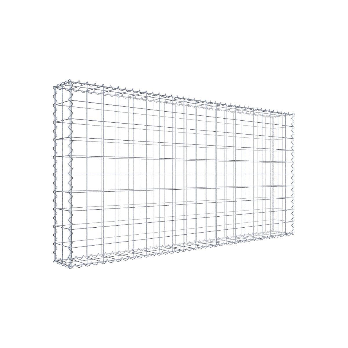 Gabione 200 cm x 100 cm x 20 cm (L x H x T), Maschenweite 10 cm x 10 cm, Spirale