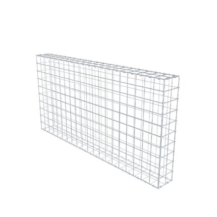 Gabione 200 cm x 100 cm x 20 cm (L x H x T), Maschenweite 10 x 10 cm, Spiralring