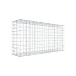 Gabione 200 cm x 100 cm x 50 cm (L x H x T), Maschenweite 10 cm x 10 cm, C-Ring