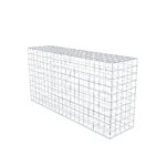 Gabione 200 cm x 100 cm x 50 cm (L x H x T), Maschenweite 10 x 10 cm, Spiralring