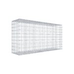 Gabione 200 cm x 100 cm x 50 cm (L x H x T), Maschenweite 5 cm x 10 cm, C-Ring