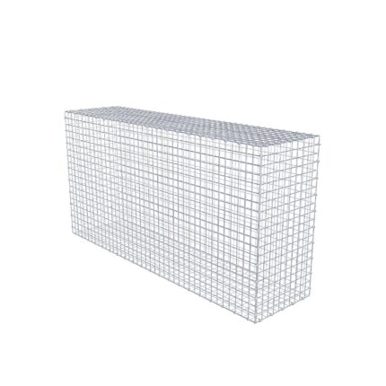 Gabione 200 cm x 100 cm x 50 cm (L x H x T), Maschenweite 5 x 5 cm, Spiralring