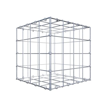 Gabione 40 cm x 40 cm x 40 cm (L x H x T), Maschenweite 10 cm x 10 cm, C-Ring