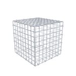 Gabione 40 cm x 40 cm x 40 cm (L x H x T), Maschenweite 5 x 5 cm, Spiralring
