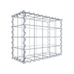 Gabione 50 cm x 40 cm x 20 cm (L x H x T), Maschenweite 10 cm x 10 cm, Spirale