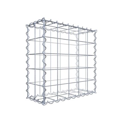 Gabione 50 cm x 50 cm x 20 cm (L x H x T), Maschenweite 10 cm x 10 cm, Spirale
