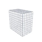 Gabione 50 cm x 50 cm x 30 cm (L x H x T), Maschenweite 5 x 5 cm, Spiralring