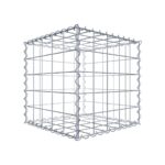 Gabione 50 cm x 50 cm x 50 cm (L x H x T), Maschenweite 10 cm x 10 cm, Spirale