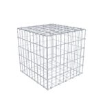 Gabione 50 cm x 50 cm x 50 cm (L x H x T), Maschenweite 5 x 10 cm, Spiralring