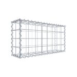 Gabione 80 cm x 40 cm x 20 cm (L x H x T), Maschenweite 10 cm x 10 cm, Spirale