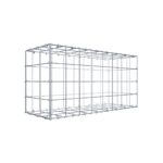 Gabione 80 cm x 40 cm x 30 cm (L x H x T), Maschenweite 10 cm x 10 cm, C-Ring