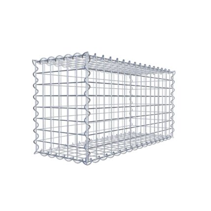 Gabione 80 cm x 40 cm x 30 cm (L x H x T), Maschenweite 5 cm x 5 cm, Spirale