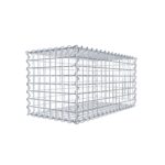 Gabione 80 cm x 40 cm x 40 cm (L x H x T), Maschenweite 5 cm x 5 cm, Spirale