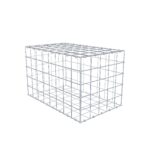 Gabione 80 cm x 50 cm x 50 cm (L x H x T), Maschenweite 10 x 10 cm, Spiralring