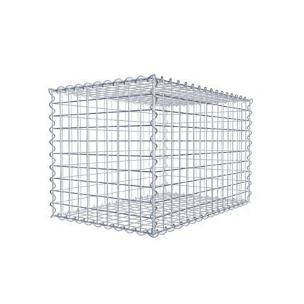 Gabione 80 cm x 50 cm x 50 cm (L x H x T), Maschenweite 5 cm x 5 cm, Spirale