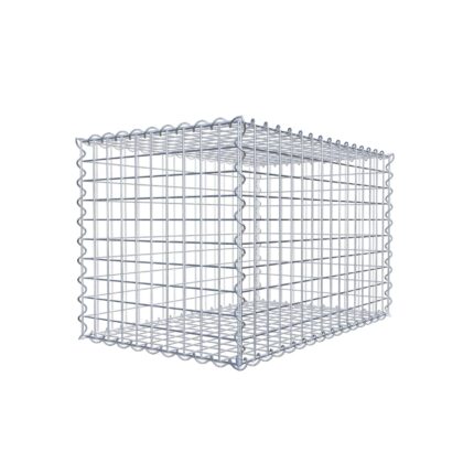 Gabione 80 cm x 50 cm x 50 cm (L x H x T), Maschenweite 5 cm x 5 cm, Spirale