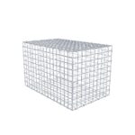 Gabione 80 cm x 50 cm x 50 cm (L x H x T), Maschenweite 5 x 5 cm, Spiralring