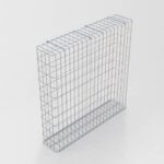 Gabione feuerverzinkt 102 cm x 102 cm x 22 cm, Maschenweite 5 cm x 10 cm, fertig geschweißt