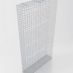 Gabione feuerverzinkt 102 cm x 182 cm x 22 cm, Maschenweite 5 cm x 5 cm, fertig geschweißt