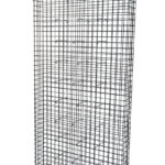 Gabione feuerverzinkt 102 cm x 202 cm x 22 cm, Maschenweite 5 cm x 5 cm, fertig geschweißt