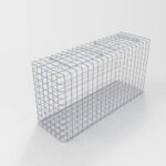 Gabione feuerverzinkt 102 cm x 52 cm x 22 cm, Maschenweite 5 cm x 5 cm, fertig geschweißt