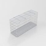 Gabione feuerverzinkt 102 cm x 52 cm x 32 cm, Maschenweite 5 cm x 10 cm, fertig geschweißt