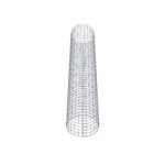 Gabionensäule Durchmesser 37 cm MW 5 x 5 cm rund