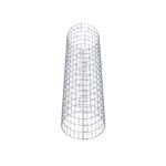 Gabionensäule Durchmesser 47 cm, MW 5 x 10 cm rund