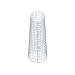 Gabionensäule Durchmesser 47 cm, MW 5 x 10 cm rund