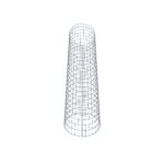 Gabionensäule Durchmesser 47 cm, MW 5 x 10 cm rund
