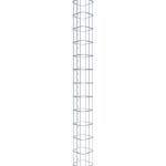 Gabionensäule eckig 17  cm x 17  cm, 160 cm Höhe, MW 5 cm x 10 cm