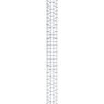Gabionensäule eckig 17 cm x 17 cm, 200 cm Höhe, MW 5 cm x 5 cm