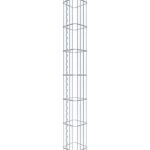 Gabionensäule eckig 22  cm x 22  cm, 160 cm Höhe, MW 5 cm x 20 cm