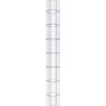 Gabionensäule eckig 22  cm x 22  cm, 200 cm Höhe, MW 5 cm x 20 cm