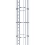 Gabionensäule eckig 22  cm x 22  cm, 80 cm Höhe, MW 5 cm x 20 cm