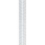 Gabionensäule eckig 27  cm x 27  cm, 200 cm Höhe, MW 5 cm x 5 cm