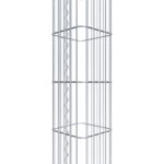 Gabionensäule eckig 27  cm x 27  cm, 80 cm Höhe, MW 5 cm x 20 cm