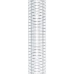 Gabionensäule eckig 32  cm x 32 cm, 160 cm Höhe, MW 5 cm x 5 cm
