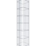Gabionensäule eckig 37  cm x 37  cm, 160 cm Höhe, MW 5 cm x 20 cm