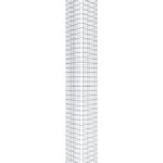 Gabionensäule eckig 37 cm x 37 cm, 230 cm Höhe, MW 5 cm x 5 cm
