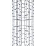 Gabionensäule eckig 37  cm x 37  cm, 80 cm Höhe, MW 5 cm x 5 cm