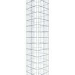 Gabionensäule eckig 42  cm x 42  cm, 160 cm Höhe, MW 5 cm x 10 cm