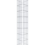 Gabionensäule eckig 42  cm x 42  cm, 200 cm Höhe, MW 5 cm x 20 cm