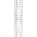 Gabionensäule eckig 42  cm x 42  cm, 230 cm Höhe, MW 5 cm x 10 cm