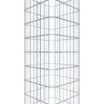 Gabionensäule eckig 42  cm x 42  cm, 80 cm Höhe, MW 5 cm x 10 cm